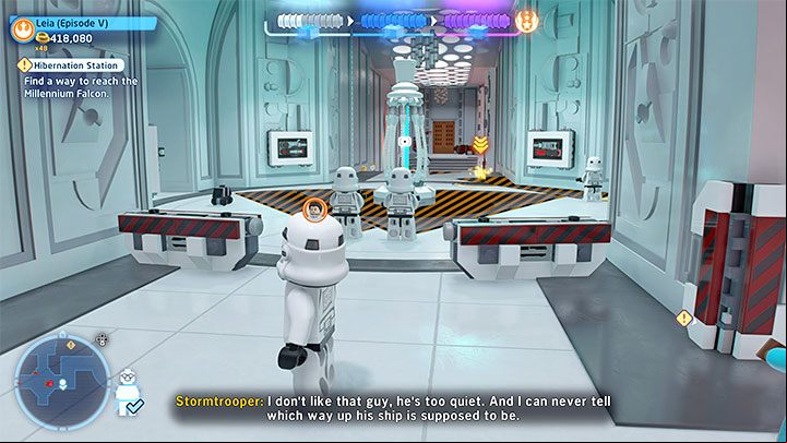 You will start the mission at the Hibernation Station and your main task will be to reach the landing site in its northern part - LEGO Skywalker Saga: Hibernation Station - walkthrough - Episode 5 - The Empire Strikes Back - LEGO Skywalker Saga Guide