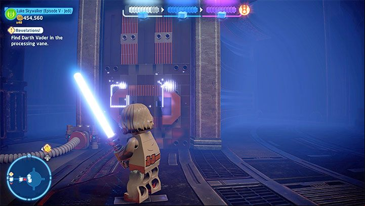 In the new location, Darth Vader will use the middle age to escape - the age will be destroyed - LEGO Skywalker Saga: Darth Vader - boss, how to beat? - Bosses - LEGO Skywalker Saga Guide