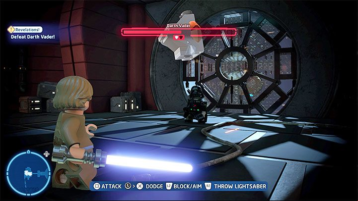 In the next location, Luke will sense the presence of Darth Vader - LEGO Skywalker Saga: Darth Vader - boss, how to beat? - Bosses - LEGO Skywalker Saga Guide