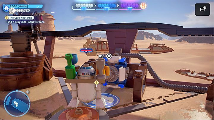 Get rid of the enemies around R2-D2 - LEGO Skywalker Saga: The Copa-Khetanna - walkthrough - Episode 6 - Return of the Jedi - LEGO Skywalker Saga Guide