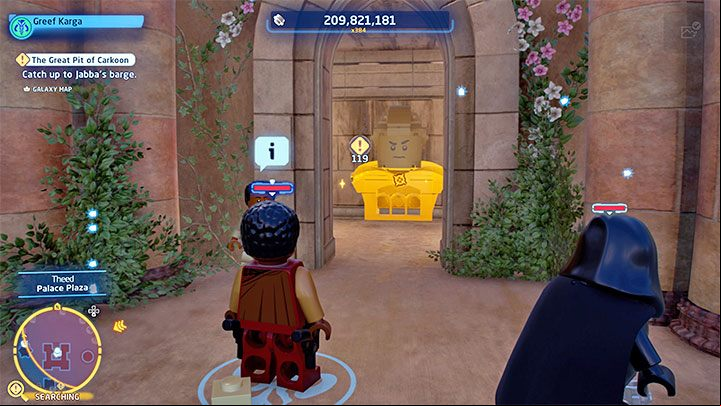 Now you have to explore the area for 2 more fragments and then move them with the help of the Force - LEGO Skywalker Saga: Theed - a list of all puzzles (part 2) - Naboo - LEGO Skywalker Saga Guide