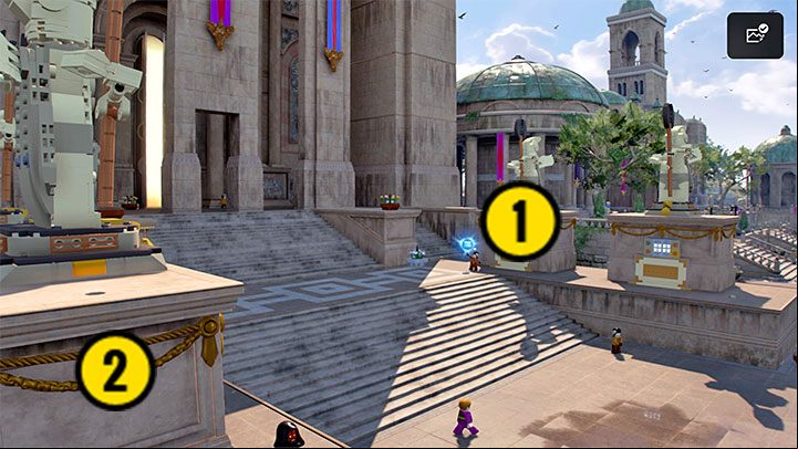 Collectible: Puzzle - Kyber Brick - LEGO Skywalker Saga: Theed - a list of all puzzles (part 2) - Naboo - LEGO Skywalker Saga Guide
