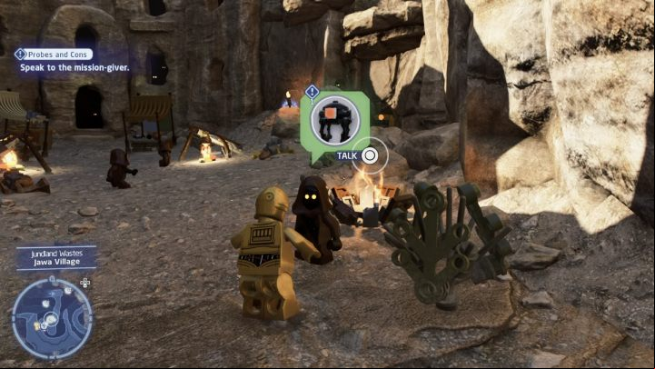 1 - LEGO Skywalker Saga: Probes and Cons - walkthrough - Tatooine - the desert of Jundland - LEGO Skywalker Saga Guide