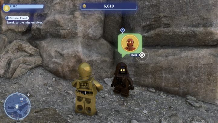1 - LEGO Skywalker Saga: Protocol Recall - walkthrough - Tatooine - the desert of Jundland - LEGO Skywalker Saga Guide