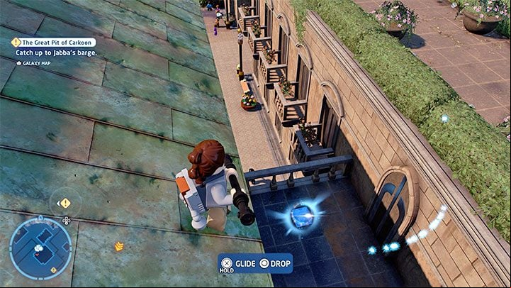We suggest repeating the climb from the description of the Silver-topped Tower secret - LEGO Skywalker Saga: Theed - list of all puzzles - Naboo - LEGO Skywalker Saga Guide