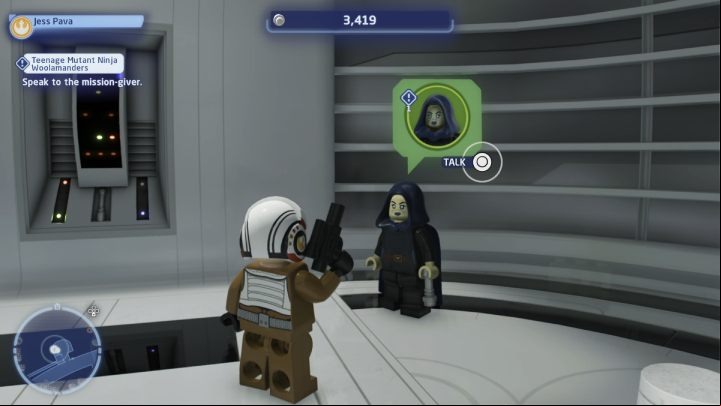 Talk to the quest giver and accept the task - LEGO Skywalker Saga: Teenage Mutant Ninja Woolamanders - walkthrough - Kamino - the city of Tipoca - LEGO Skywalker Saga Guide
