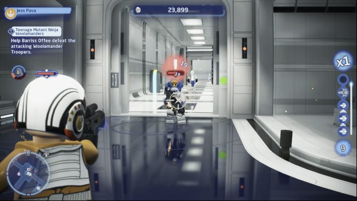 Your objective is to follow Barriss Offee and defeat the enemy soldiers attacking the city - LEGO Skywalker Saga: Teenage Mutant Ninja Woolamanders - walkthrough - Kamino - the city of Tipoca - LEGO Skywalker Saga Guide