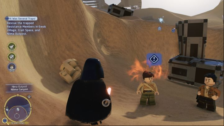 Finally, go to the Niima settlement on Jakku - LEGO Skywalker Saga: It Was Several Traps - walkthrough - Crait facility - LEGO Skywalker Saga Guide