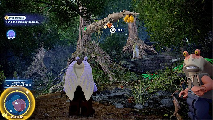The exception will be the last Boomas, access to which is blocked by a large creature - LEGO Skywalker Saga: Outmanned But Not Out-Gungan-Ed - walkthrough - Episode 1 - The Phantom Menace - LEGO Skywalker Saga Guide