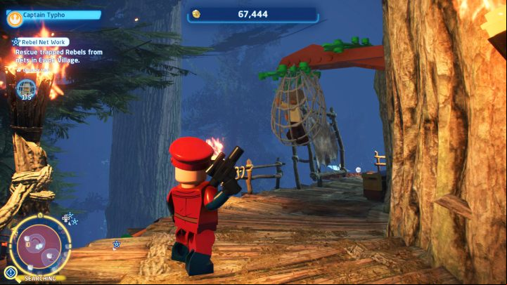 The 2nd person is trapped on the highest level of the village - LEGO Skywalker Saga: Rebel Net Work - walkthrough - Challenges - LEGO Skywalker Saga Guide