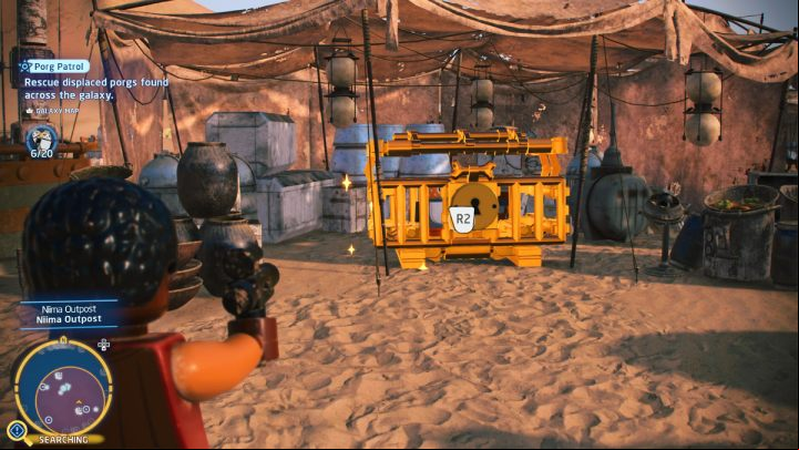 The porg is in a golden crate - LEGO Skywalker Saga: Porg Patrol - walkthrough - Challenges - LEGO Skywalker Saga Guide