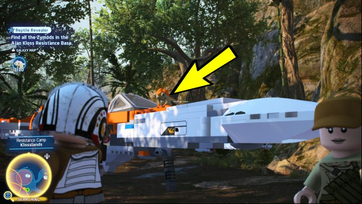 There's an orange chameleon on one of the ships - LEGO Skywalker Saga: Reptile Revealer - walkthrough - Challenges - LEGO Skywalker Saga Guide