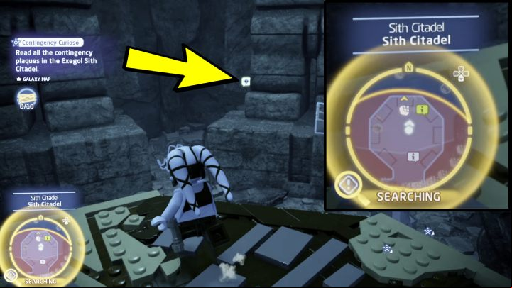 The Contingency Curioso challenge requires you to find and read 10 plaques in the Sith Citadel on Exegol - LEGO Skywalker Saga: Contingency Curioso - walkthrough - Challenges - LEGO Skywalker Saga Guide