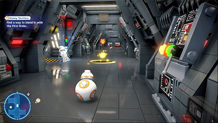 After completing the third mission of Episode 8, you'll find yourself in space and receive a task to land onboard Supremacy - LEGO Skywalker Saga: Chrome Dome Down - walkthrough - Episode 8 - The Last Jedi - LEGO Skywalker Saga Guide