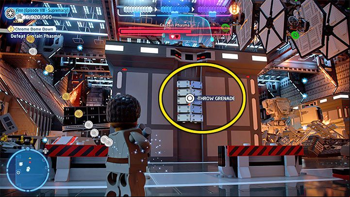 Get rid of the turret operator - LEGO Skywalker Saga: Chrome Dome Down - walkthrough - Episode 8 - The Last Jedi - LEGO Skywalker Saga Guide