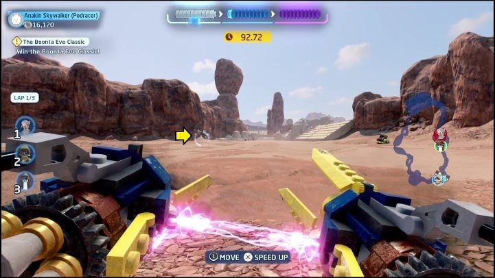 This part is right in front of the finish line - LEGO Skywalker Saga: The Phantom Menace - list of collectibles and rewards - Minikits - LEGO Skywalker Saga Guide