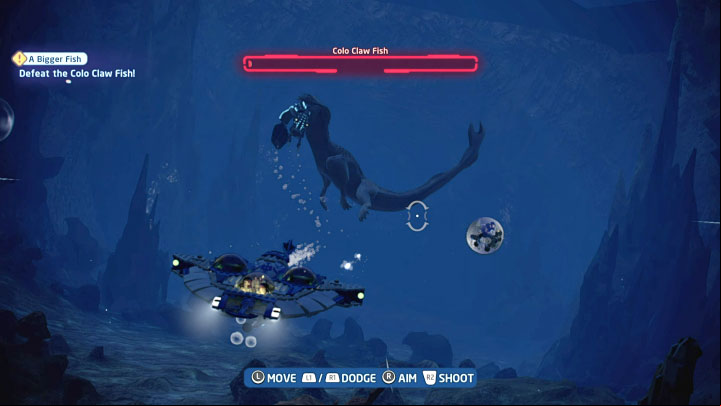 The second fight will also end ahead of time - after a larger underwater beast appears in the distance - LEGO Skywalker Saga: Opee Sea Killer and Colo Claw Fish - bosses, how to beat? - Bosses - LEGO Skywalker Saga Guide