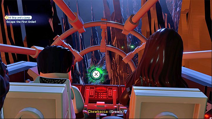 The final part of the stage requires you to complete your escape by making hyperspace jumps - LEGO Skywalker Saga: A Skip and A Jump - walkthrough - Episode 9 - The Rise of Skywalker - LEGO Skywalker Saga Guide