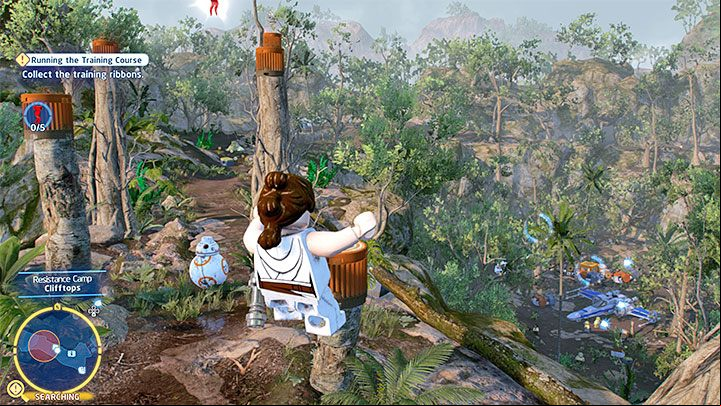 After completing the first mission of Episode 9, you'll find yourself in the Resistance Camp, and while controlling Rey, you'll need to complete the training course - LEGO Skywalker Saga: They Fly Now - walkthrough - Episode 9 - The Rise of Skywalker - LEGO Skywalker Saga Guide