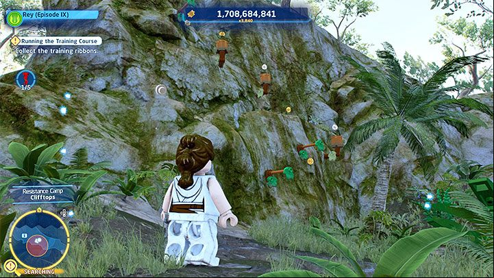 In the place shown in the picture, use the bars and jump following a course of protruding elements - LEGO Skywalker Saga: They Fly Now - walkthrough - Episode 9 - The Rise of Skywalker - LEGO Skywalker Saga Guide