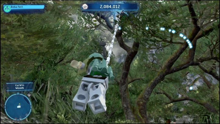 The Kyber brick is hidden in the tree canopy - LEGO Skywalker Saga: Kachirho - list of puzzles - Kashyyyk - LEGO Skywalker Saga Guide