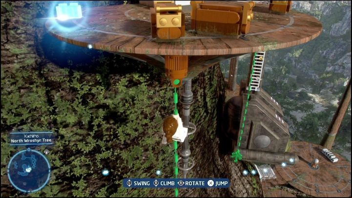 It's best to grab this brick just after completing the Treetop Traversal - LEGO Skywalker Saga: Kachirho - list of puzzles - Kashyyyk - LEGO Skywalker Saga Guide