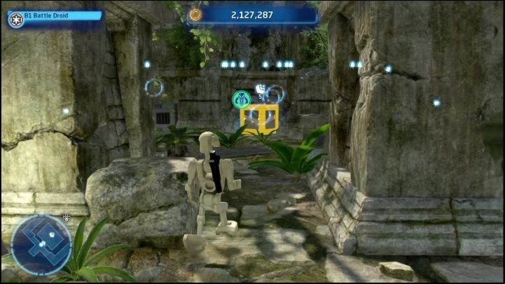 You'll need a Bounty Hunter to obtain this brick - LEGO Skywalker Saga: Great Temple - list of all puzzles - The space of Yavin 4 - LEGO Skywalker Saga Guide