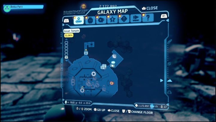 28 - LEGO Skywalker Saga: Great Temple - list of all puzzles - The space of Yavin 4 - LEGO Skywalker Saga Guide