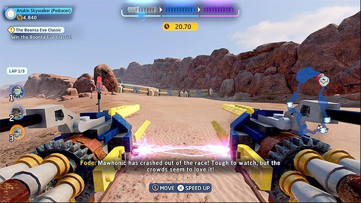 This level features 3 challenges - LEGO Skywalker Saga: The Boonta Eve Classic - walkthrough - Episode 1 - The Phantom Menace - LEGO Skywalker Saga Guide