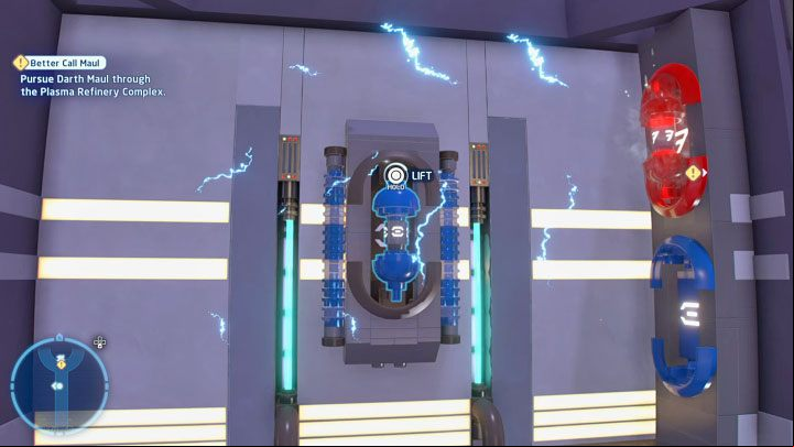 Go to the tunnel with the force fields - LEGO Skywalker Saga: Better Call Maul - walkthrough - Episode 1 - The Phantom Menace - LEGO Skywalker Saga Guide