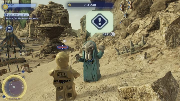 1 - LEGO Skywalker Saga: Snake Oil Salesdroid - walkthrough - Ajan Kloss - resistance camp - LEGO Skywalker Saga Guide