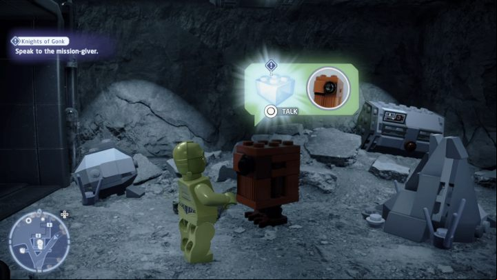 As the protocol droid, talk to the NPC and accept the task - LEGO Skywalker Saga: Knights of Gonk - walkthrough - Exegol - Sith Citadel - LEGO Skywalker Saga Guide
