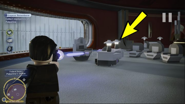 Go to the Federal District on Coruscant and take a taxi to the senate building - LEGO Skywalker Saga: Emperor er - walkthrough - Exegol - Sith Citadel - LEGO Skywalker Saga Guide