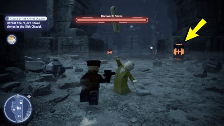The 4th clone will be immune to your attacks - LEGO Skywalker Saga: Attack of the Clones Again - walkthrough - Exegol - Sith Citadel - LEGO Skywalker Saga Guide