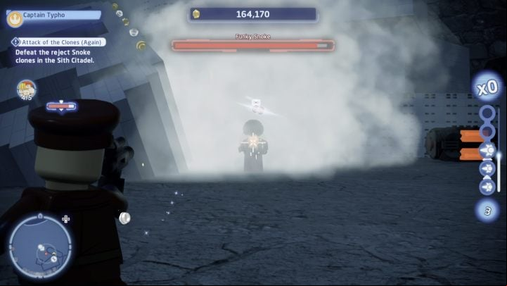 The 5th clone will teleport to a different location every now and then - LEGO Skywalker Saga: Attack of the Clones Again - walkthrough - Exegol - Sith Citadel - LEGO Skywalker Saga Guide