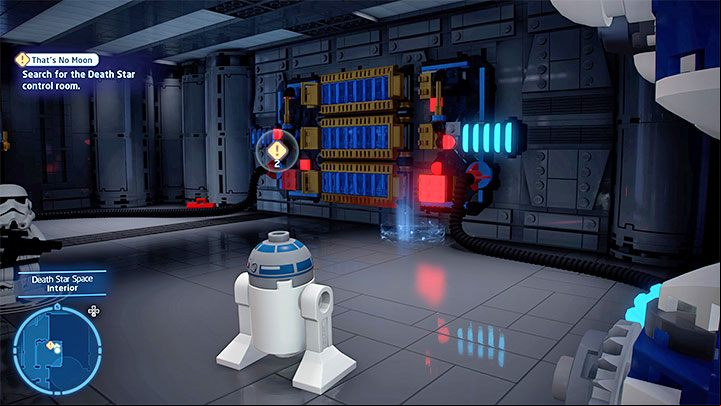 By completing the second mini-game, you can press 2 buttons in the place shown in the picture above - LEGO Skywalker Saga: Best Leiad Plans - walkthrough - Episode 4 - A New Hope - LEGO Skywalker Saga Guide