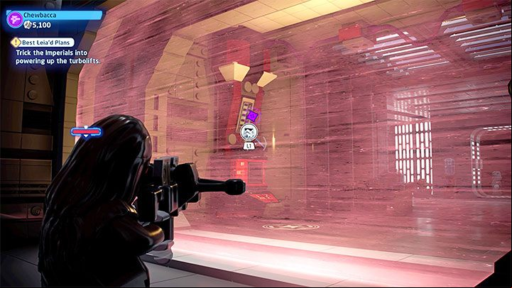 In this stage, Chewbacca will pretend to be a prisoner and if you want to complete one of the challenges of the mission, then avoid alerting the enemies you encounter in the initial part of the mission - LEGO Skywalker Saga: Best Leiad Plans - walkthrough - Episode 4 - A New Hope - LEGO Skywalker Saga Guide