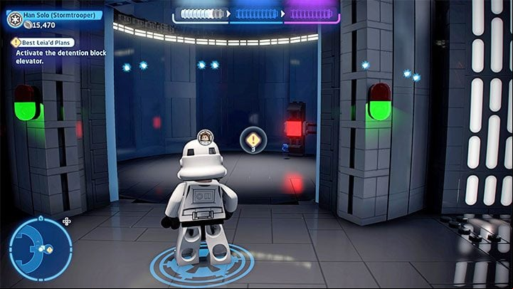 Thanks to your efforts, the turbo lift is working again - LEGO Skywalker Saga: Best Leiad Plans - walkthrough - Episode 4 - A New Hope - LEGO Skywalker Saga Guide