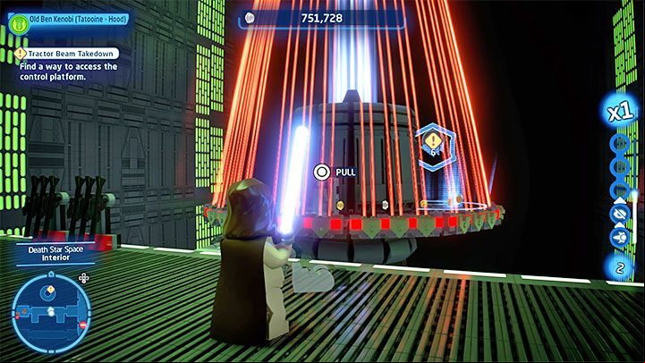 Get rid of the next enemies and check out the round platform on the right - LEGO Skywalker Saga: This is Some Rescue - walkthrough - Episode 4 - A New Hope - LEGO Skywalker Saga Guide