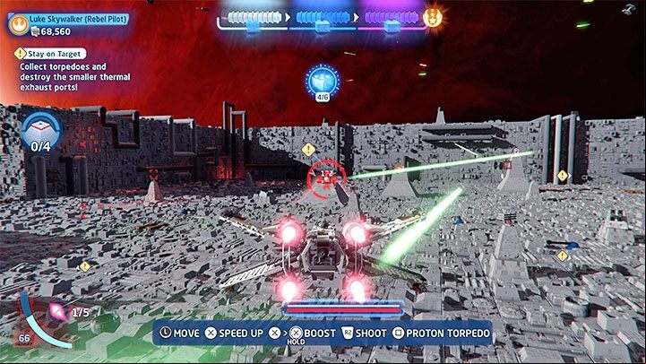 Your task is to destroy the Thermal Exhaust - LEGO Skywalker Saga: Stay on Target - walkthrough - Episode 4 - A New Hope - LEGO Skywalker Saga Guide