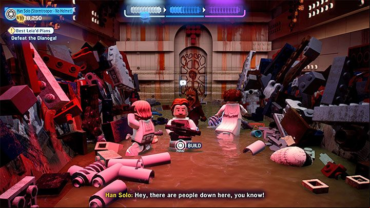 After dealing with the boss you also need to avoid being crushed - LEGO Skywalker Saga: Dianoga - boss, how to beat? - Bosses - LEGO Skywalker Saga Guide