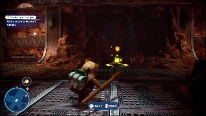 To get the next collectible, go through the dark tunnel - LEGO Skywalker Saga: Attack of the Clones - collectibles and rewards, list of all - Minikits - LEGO Skywalker Saga Guide