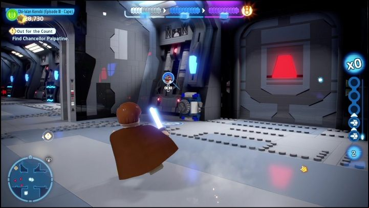 To get the next part, you'll need an Astromech Droid to open the door - LEGO Skywalker Saga: Revenge of the Sith - collectibles and rewards, list of all - Minikits - LEGO Skywalker Saga Guide