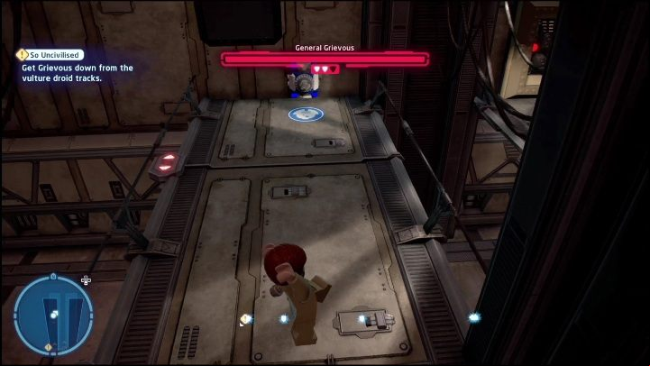 You'll find the next collectible on the level below the arena, on the opposite side of the road - LEGO Skywalker Saga: Revenge of the Sith - collectibles and rewards, list of all - Minikits - LEGO Skywalker Saga Guide