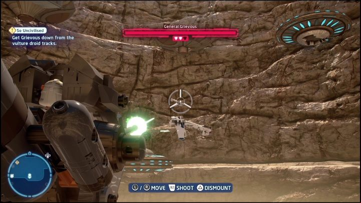 The third collectible can be obtained by killing 5 flying starships near the boss fight arena - LEGO Skywalker Saga: Revenge of the Sith - collectibles and rewards, list of all - Minikits - LEGO Skywalker Saga Guide