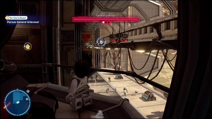 You can easily reach the final part, as long as you're skilled in jumping on the rails - LEGO Skywalker Saga: Revenge of the Sith - collectibles and rewards, list of all - Minikits - LEGO Skywalker Saga Guide