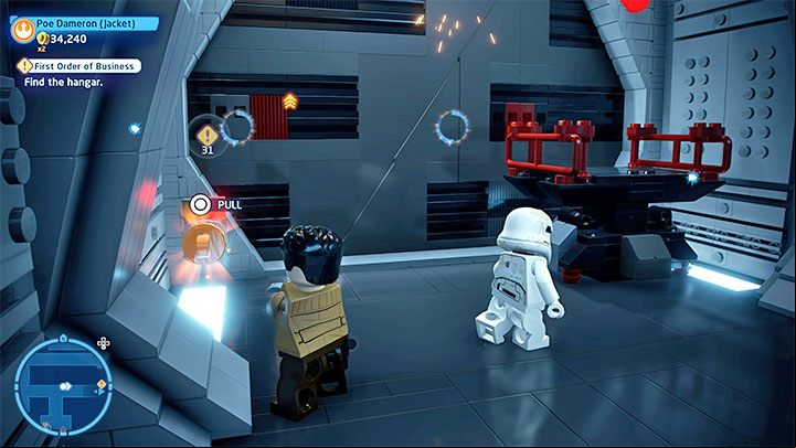 Stand in a place where you will be able to build a grappling point - LEGO Skywalker Saga: First Order of Business - walkthrough - Episode 7 - The Force Awakens - LEGO Skywalker Saga Guide