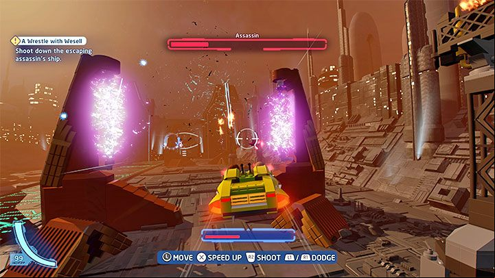 While playing the mission, you will come across obstacles in the form of large discharge gates - LEGO Skywalker Saga: A Wrestle with Wesell - walkthrough - Episode 2 - Attack of the Clones - LEGO Skywalker Saga Guide