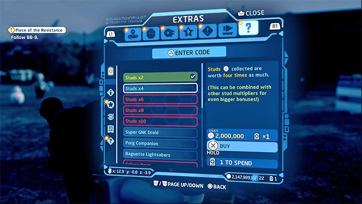 In LEGO Skywalker Saga, as in previous productions in this series, you can and should unlock stud multipliers even more of them (when doing the same activities) - LEGO Skywalker Saga: Beginners guide - Basics - LEGO Skywalker Saga Guide