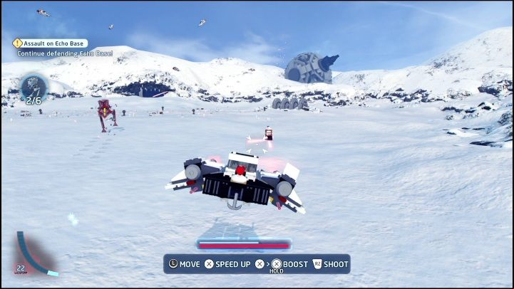 To get the next part, you have to destroy 6 white objects appearing around your opponents - LEGO Skywalker Saga: The Empire Strikes Back - list of collectibles and rewards - Minikits - LEGO Skywalker Saga Guide